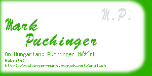 mark puchinger business card